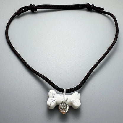 Accessories Handwoven Bohemian Dog Bone Pendant Necklace
