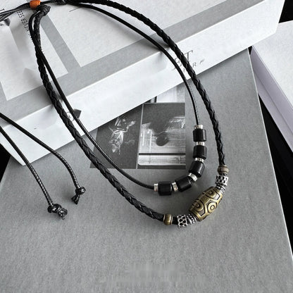 Accessories_Handwoven_Tibetan_Beaded_Necklace_Double_Layer_Ethnic_Choker_MISSTT