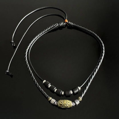 Accessories Handwoven Tibetan Beaded Necklace Double Layer Ethnic Choker