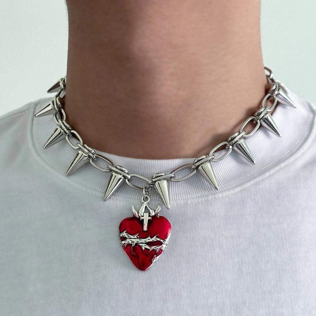 Accessories Heart Punk Choker Necklace