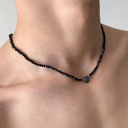 Accessories Heart Stone Beaded Choker