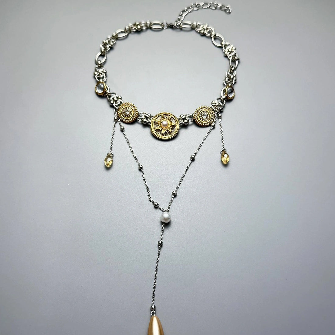 Accessories Heavywork Pearl Punk Fringe Necklace