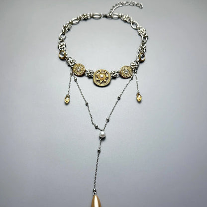 Accessories Heavywork Pearl Punk Fringe Necklace