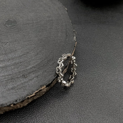 Accessories Hollow Heart Adjustable Ring