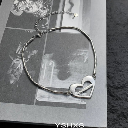 Accessories Hollow Out Heart Choker Necklace