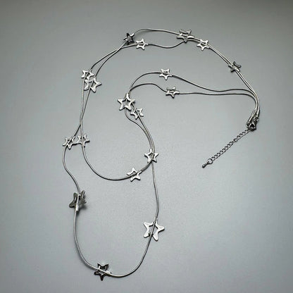 Accessories Hollow Star Lariat Necklace