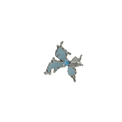 Accessories Irregular Butterfly Rose Open Ring In Haze Blue