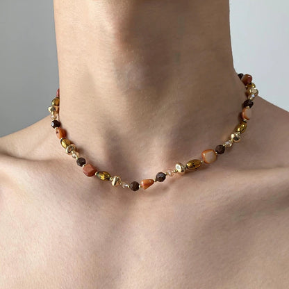 Accessories Irregular Shell Beaded Necklace