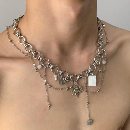 Layered Fringe Choker Necklace