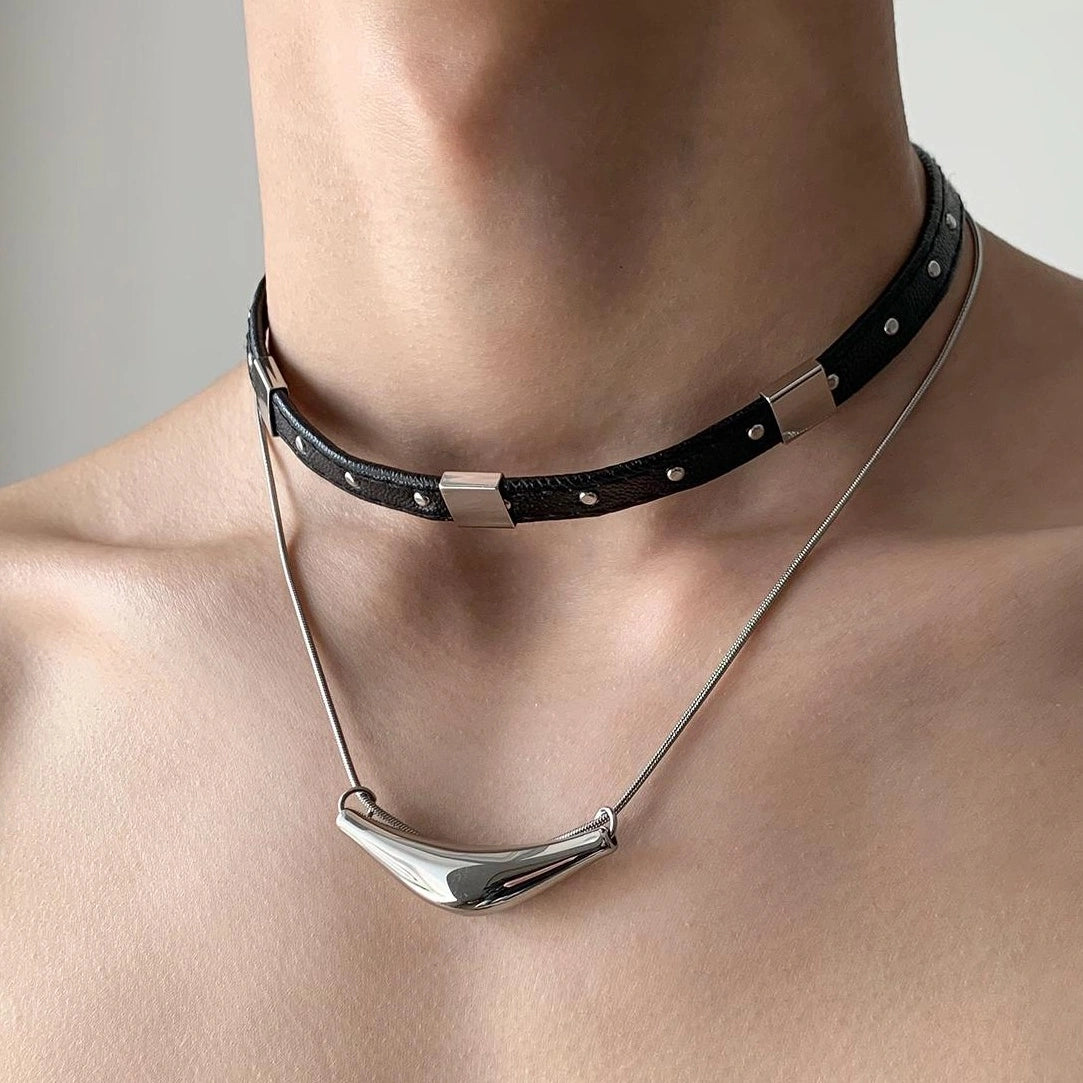 Accessories Layered Metal Collar Choker
