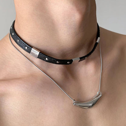 Accessories Layered Metal Collar Choker