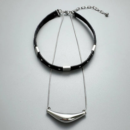 Accessories Layered Metal Collar Choker
