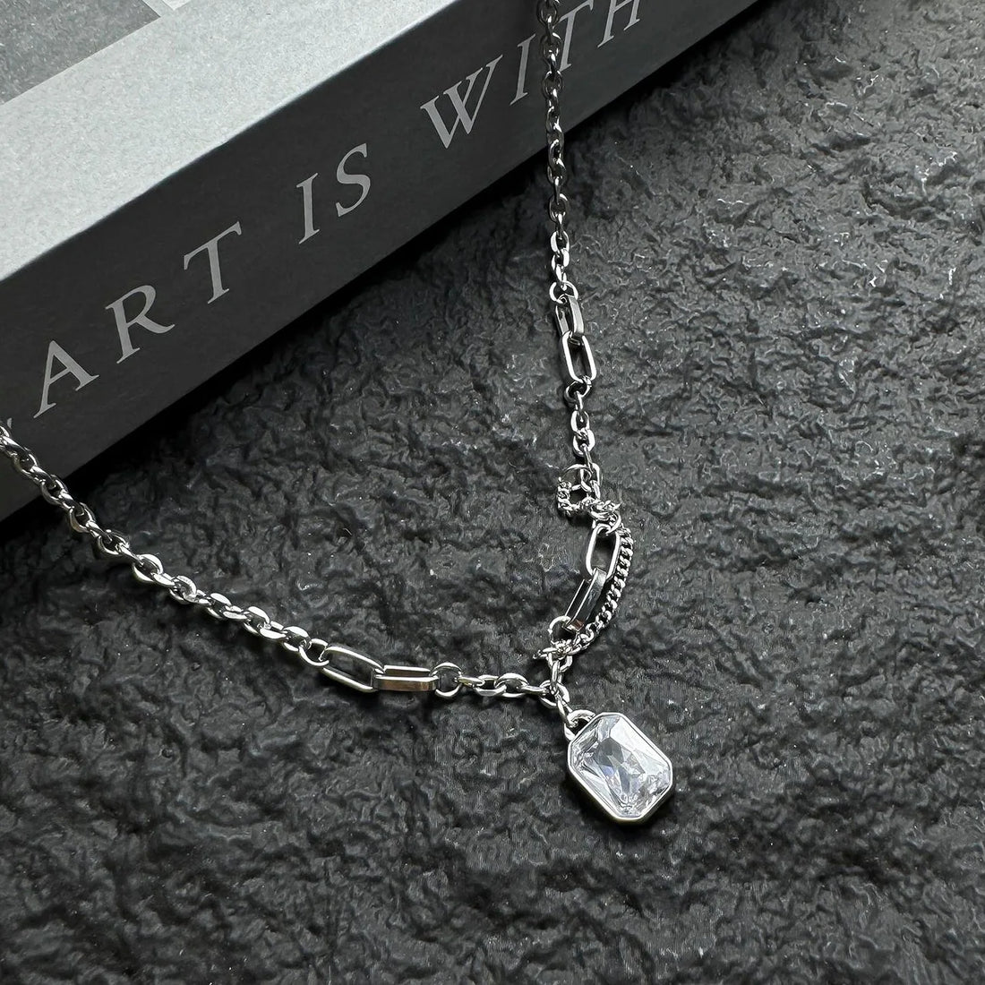 Accessories Layered Sparkling Zircon Choker Necklace