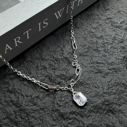 Accessories Layered Sparkling Zircon Choker Necklace