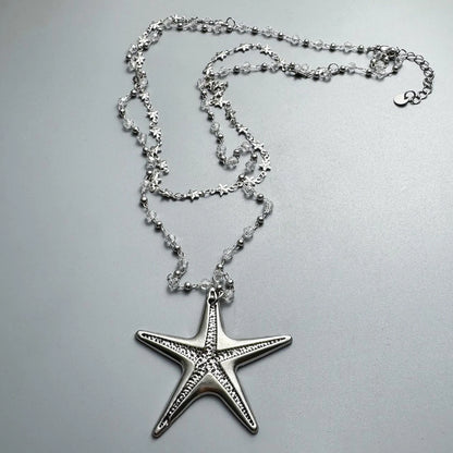 Accessories Layered Star Pendant Choker Necklace