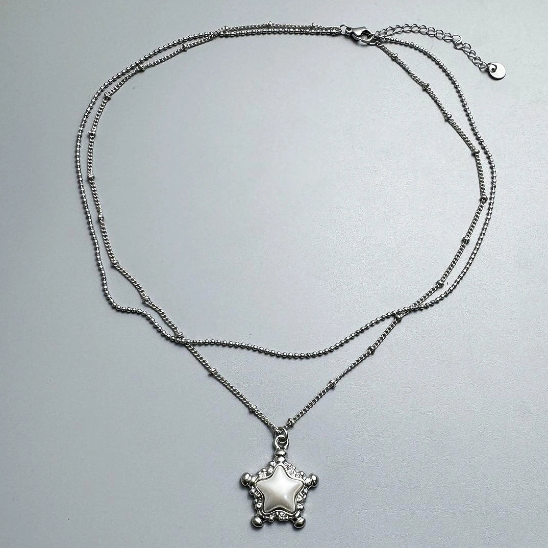 Accessories Layered Star Pendant Necklace