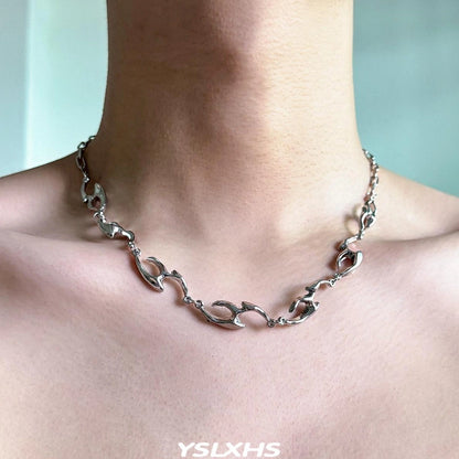 Accessories Minimalist Titanium Steel Collar Necklace