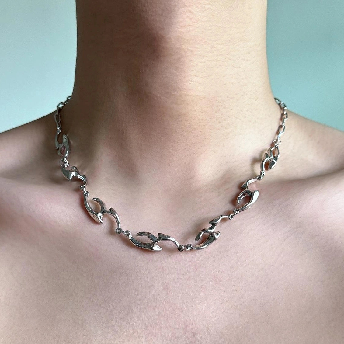 Accessories Minimalist Titanium Steel Collar Necklace
