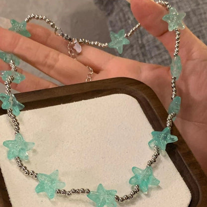 Accessories Mint Green Starry Sea Choker Necklace