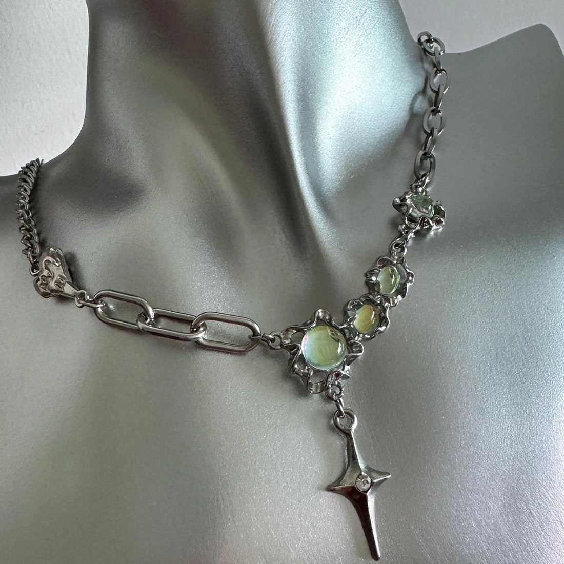 Accessories Moonstone Opal Y2k Choker Necklace