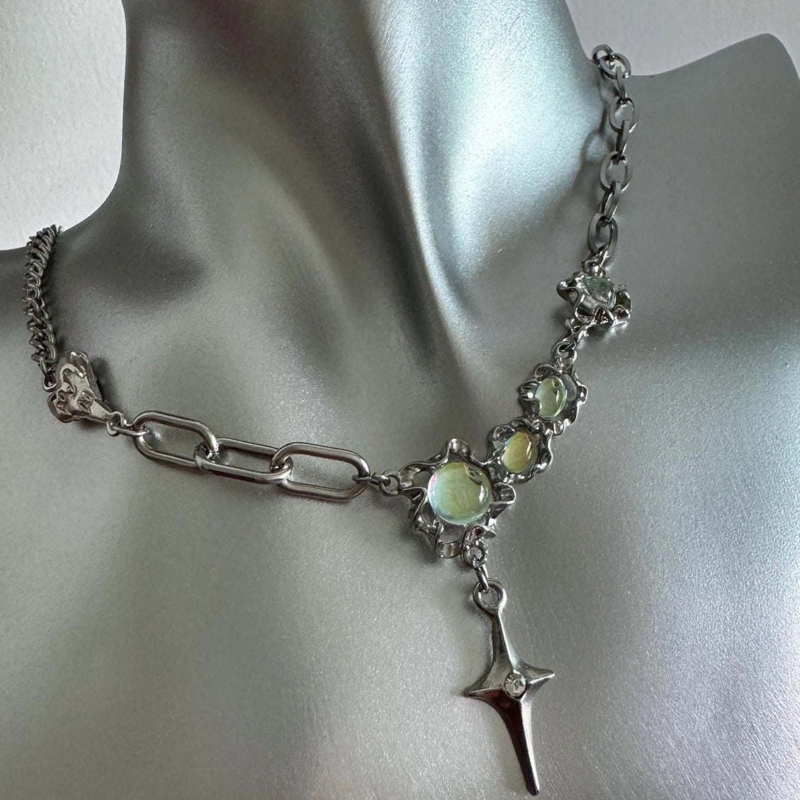 Accessories Moonstone Opal Y2k Choker Necklace