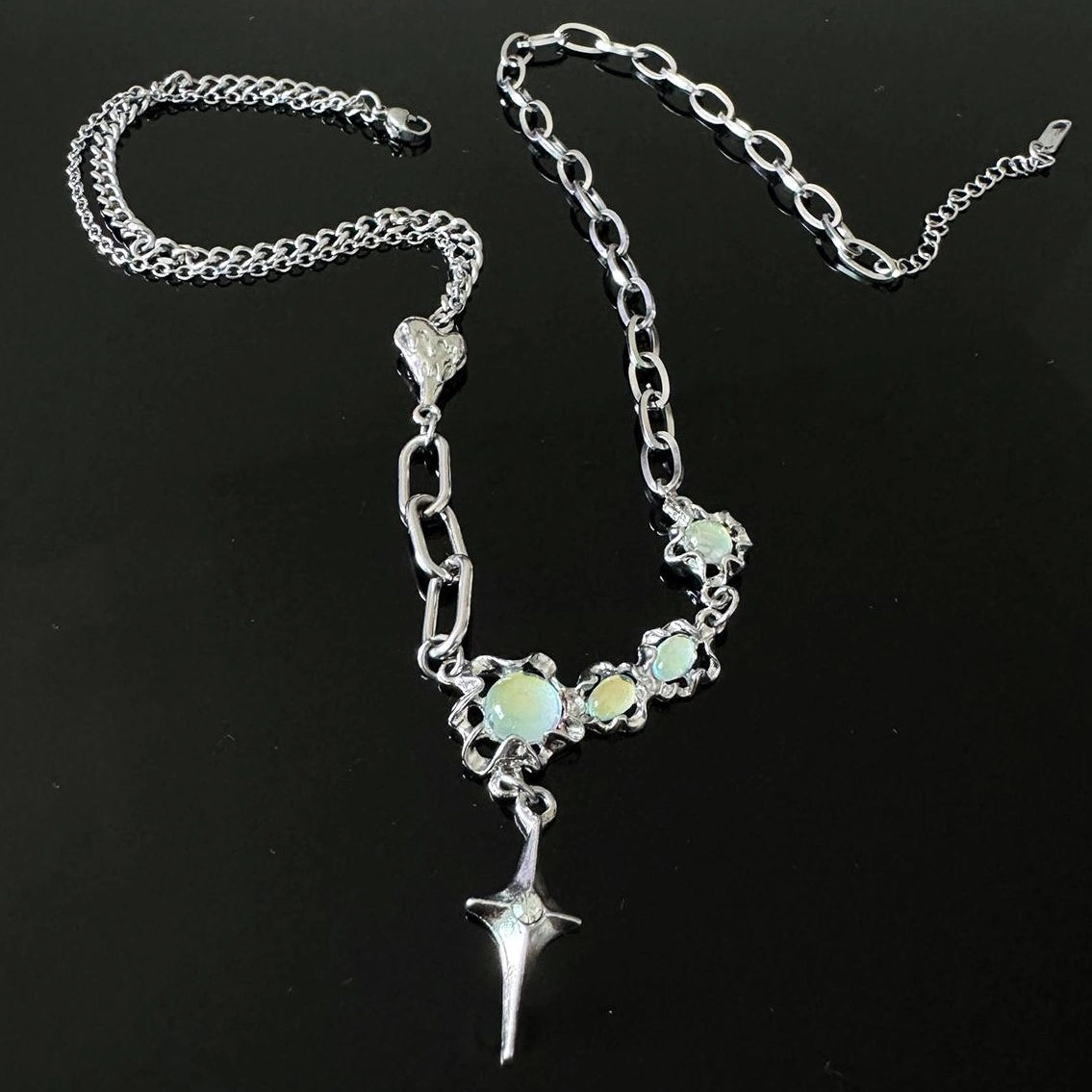 Accessories Moonstone Opal Y2k Choker Necklace