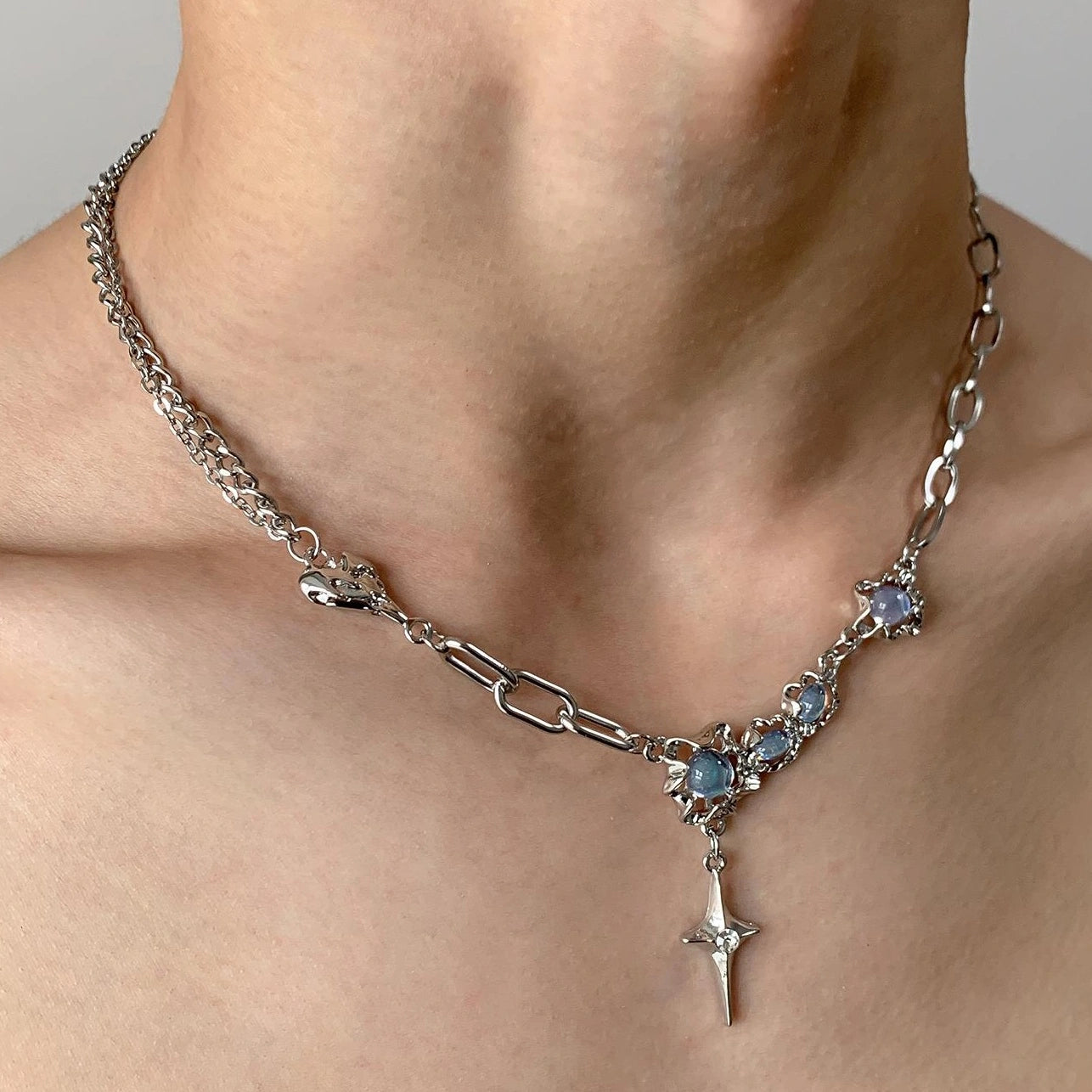 Accessories Moonstone Opal Y2k Choker Necklace