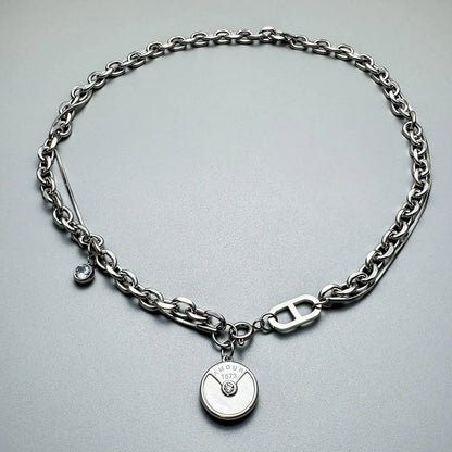 Accessories Multi Layer Coil Pendant Choker