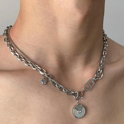 Accessories Multi Layer Coil Pendant Choker