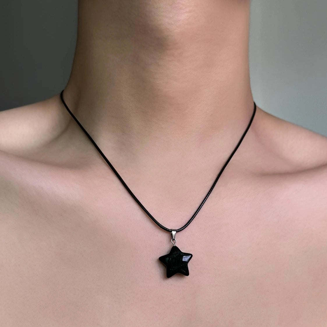 Accessories Natural Stone Star Pendant Necklace