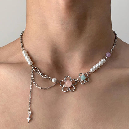 Accessories Pearl Bloom Tassel Choker