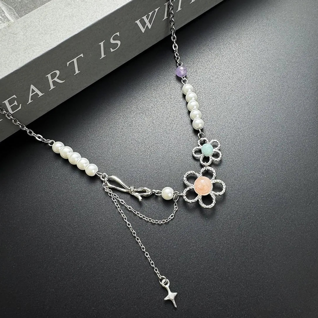 Accessories Pearl Bloom Tassel Choker
