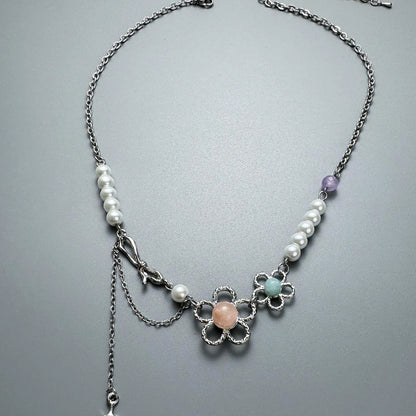 Accessories Pearl Bloom Tassel Choker