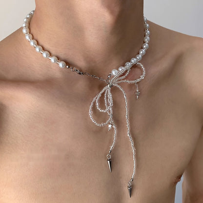 Accessories_Pearl_Bow_Dangle_Tassel_Necklace_MISSTT
