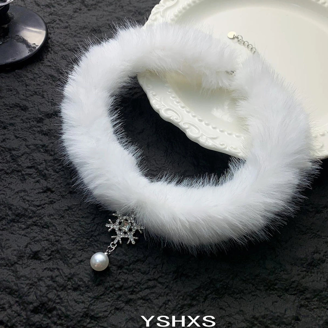 Accessories Pearl Snowflake Choker Necklace