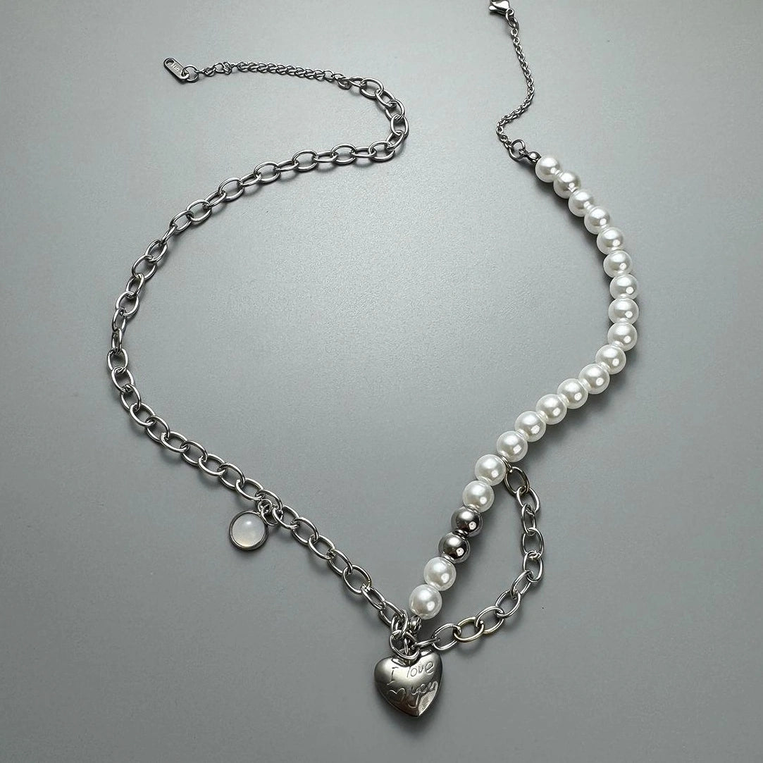 Pearl Tassel Y2k Choker Necklace