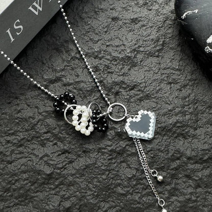 Accessories Pixel Love Pearl Tassel Necklace
