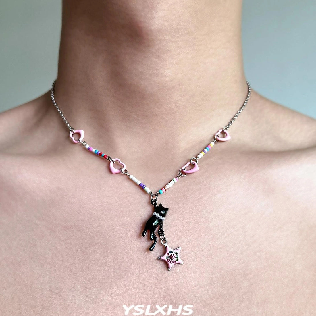 Accessories Playful Kitten Dopamine Star Necklace