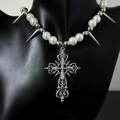 Accessories_Punk_Cross_Pearl_Rivet_Choker_Necklace_MISSTT