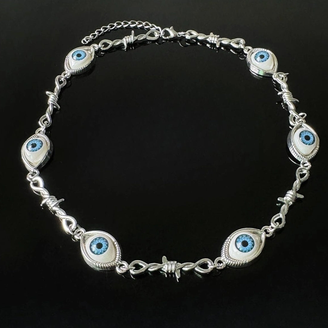 Accessories Punk Gothic Demon Eye Statement Necklace
