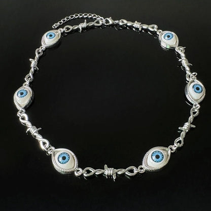 Accessories Punk Gothic Demon Eye Statement Necklace