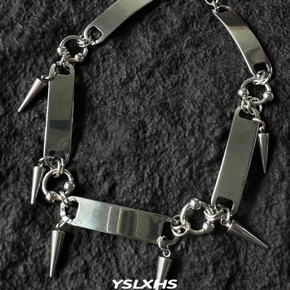 Accessories Punk Rivet Statement Choker Necklace