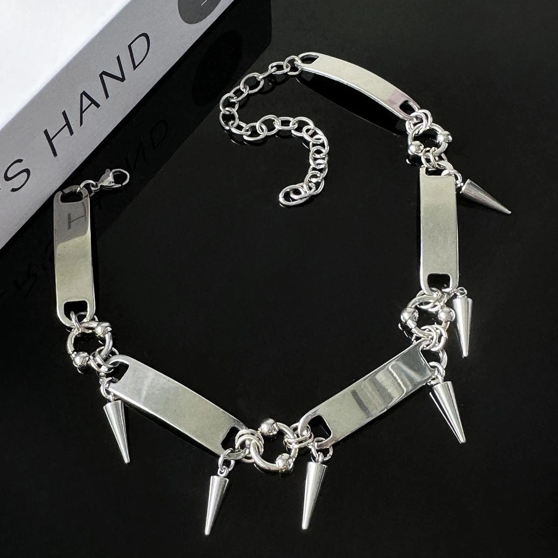 Accessories Punk Rivet Statement Choker Necklace