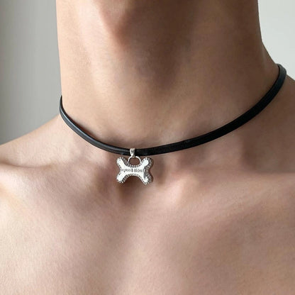 Accessories Puppy Bone Sweet Punk Choker Necklace
