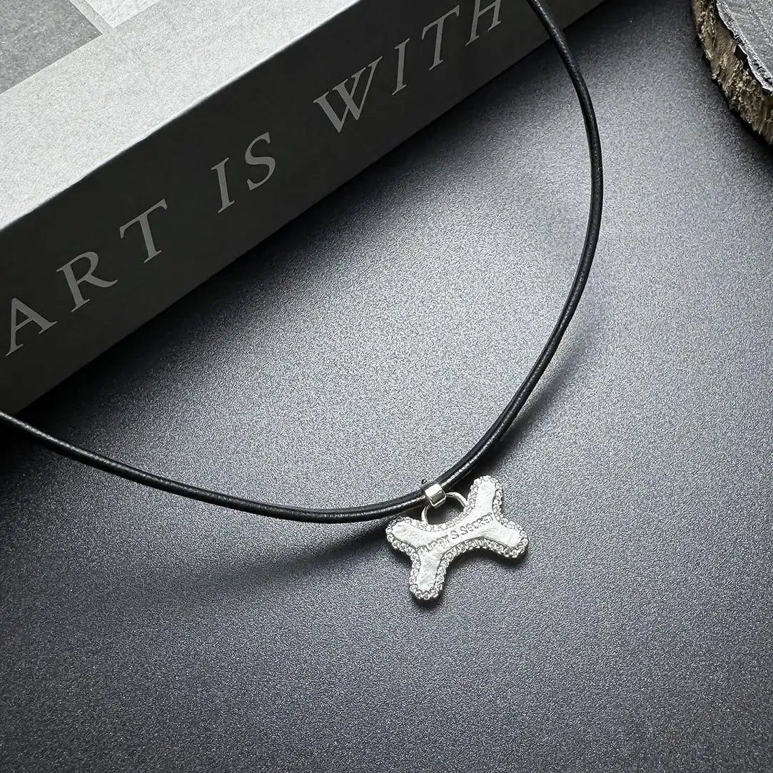 Accessories Puppy Bone Sweet Punk Choker Necklace