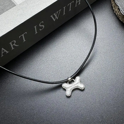 Accessories Puppy Bone Sweet Punk Choker Necklace