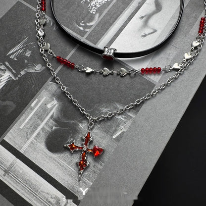 Accessories_Red_Cross_Heart_Choker_Necklace_MISSTT