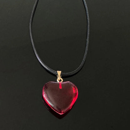 Accessories Red Heart Choker Necklace