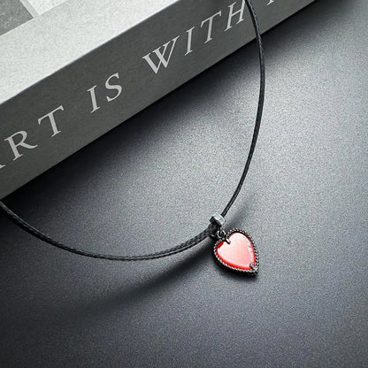 Accessories Red Heart Choker Necklace
