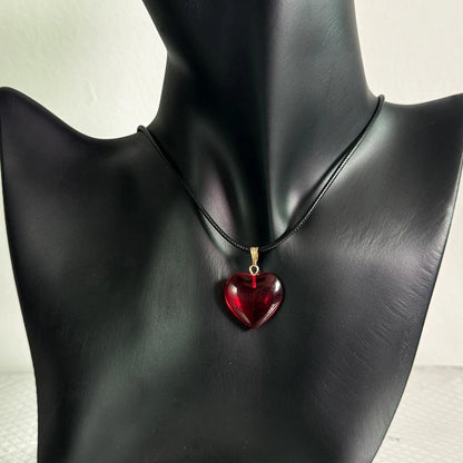 Accessories Red Heart Choker Necklace